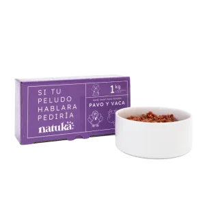 Natuka Dieta BARF Pavo con Vaca para Perros